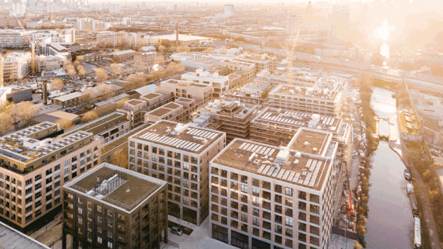 View of buildings from above