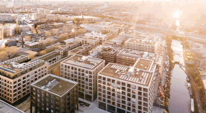 View of buildings from above